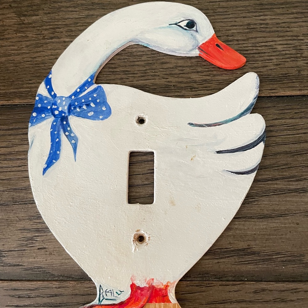 Light Switch Cover Plate. Original Artwork. 🖼️ 🦆